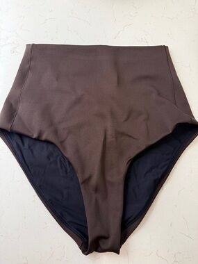 Left On Friday Brown and Black Swim Bottoms